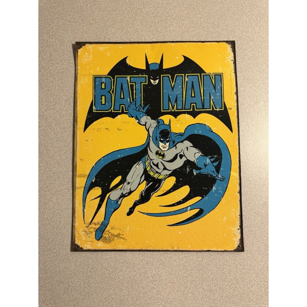 Batman DC Comics Desperate Enterprises Metal Tin Sign 16x12 Made in USA